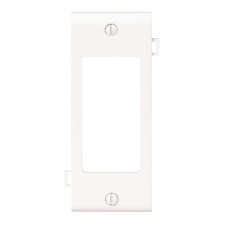 Leviton 1-Gang Plastic Sectional Rocker Decorator Wall Plate Center Panel, White 905-PSC26-00W